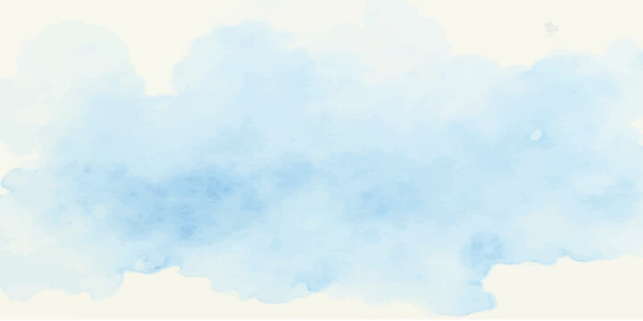 Light blue watercolor wash background with textured paper brush stroke paint splatter paint stain texture blob cloud blot smear smudge flow
