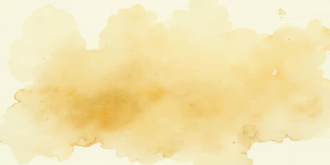 Obraz premium Soft light yellow watercolor wash background with watercolor texture splash effect painting stroke paper stain smudg