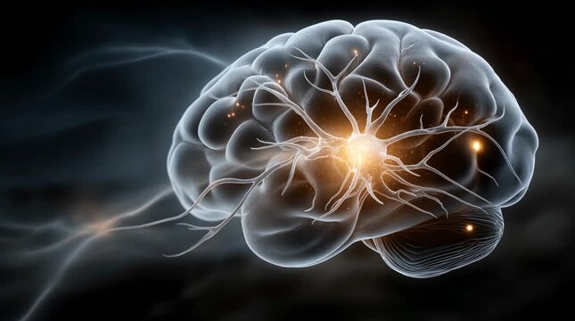 Developing infant brain synapses dimming conceptual visualization