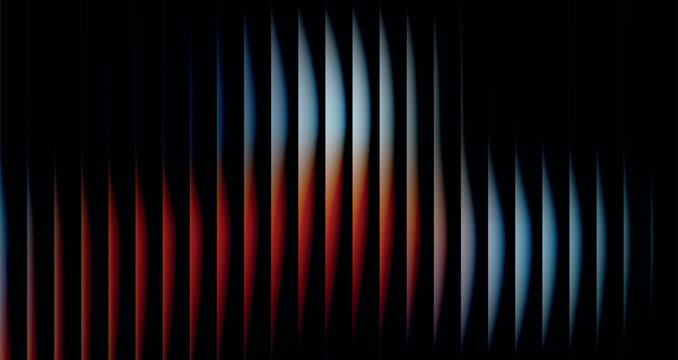 Abstract colorful vertical bars and lines design with gradient lighting effect