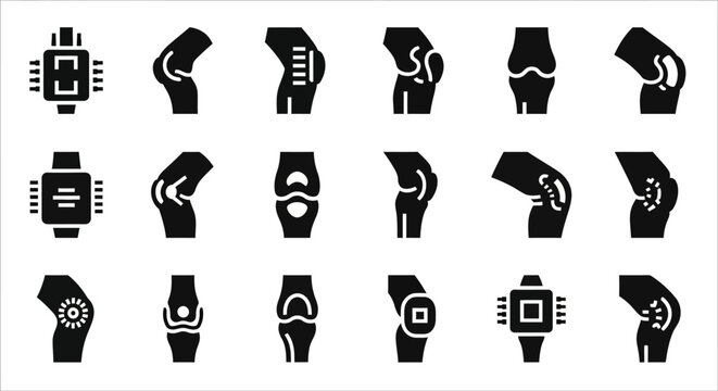 Smartwatch icons, wearable technology symbols, watch face graphics, mobile device illustrations, 20 smartwatch vector icons