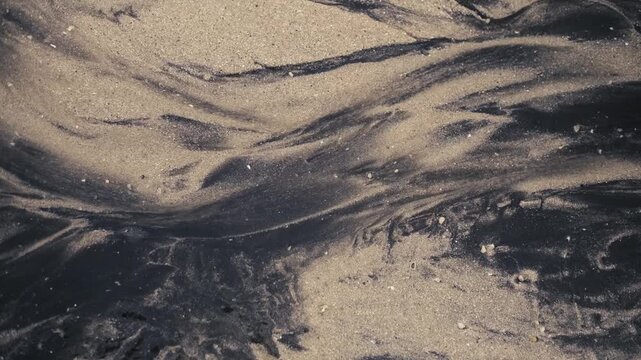 sand and water stream texture 