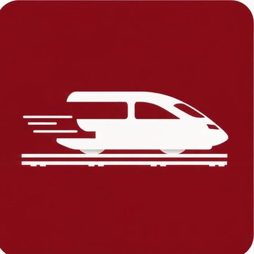 電車鉄道交通ピクトグラムアニメーション動画