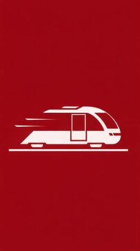 電車鉄道交通ピクトグラムアニメーション動画