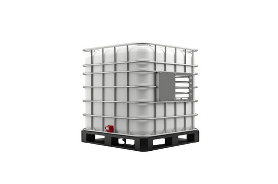 Ibc tank isolated on transparent background
