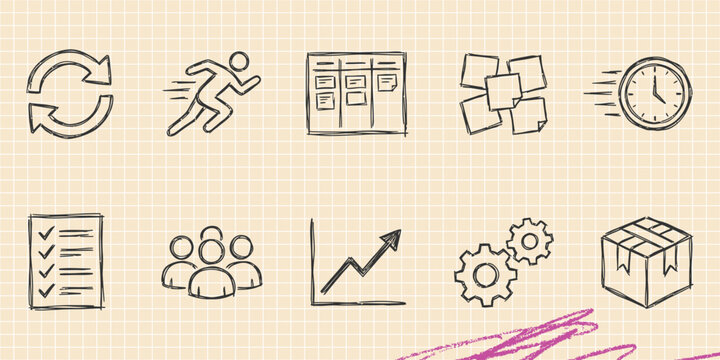 Black ink scribble doodle vector vintage hand drawn set of finance charts graphs and business data analytics