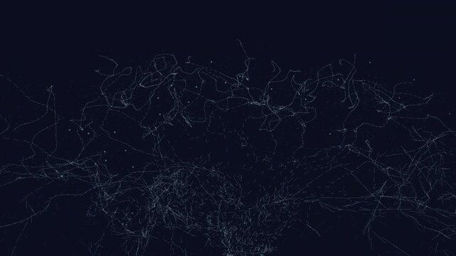  perfectly seamless loop of a massive spacetime grid melting into quantum particles. Ideal for VJ loops, scientific documentaries, UI backgrounds, and medical presentations.