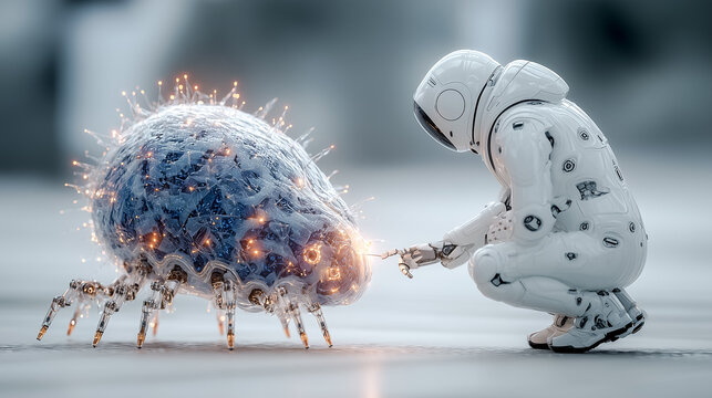 futuristic nanotechnology robots repairing human