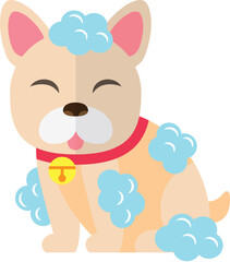 Fototapeta premium Flat style dog