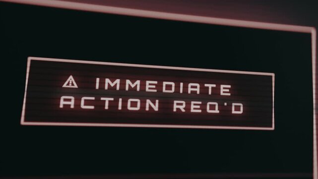 Urgent notification of Immediate Action Required