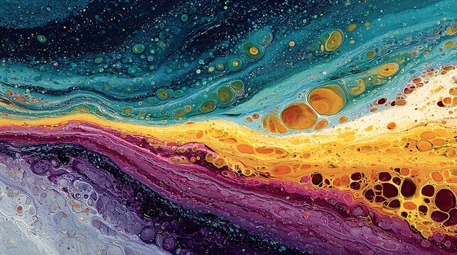 Expressive liquid acrylic painting background perfect for creative branding projects illustrator