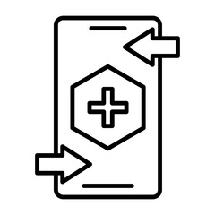 Obraz premium Health Access linear icon