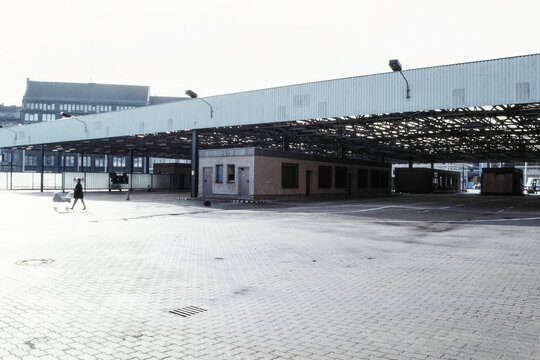 Historisches Foto Grenz&uuml;bergang Helmstedt, 1990, Deutschland