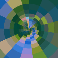 Fototapeta premium Deep, colorful circular shapes..