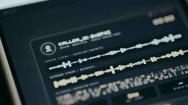 Person initiates a deepfake detection scan for a live call using AI verification