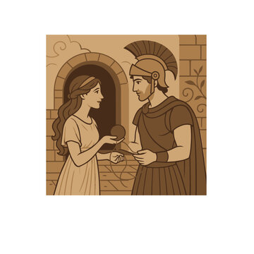 Ariadne Thread in Labyrinth