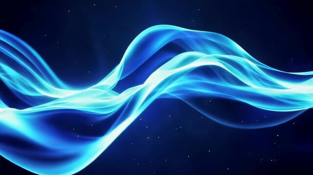 Blue Abstract Wave Energy Background
