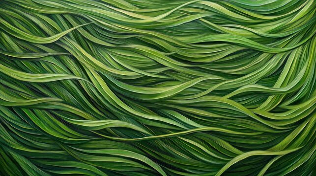 Abstract depiction of flowing grass