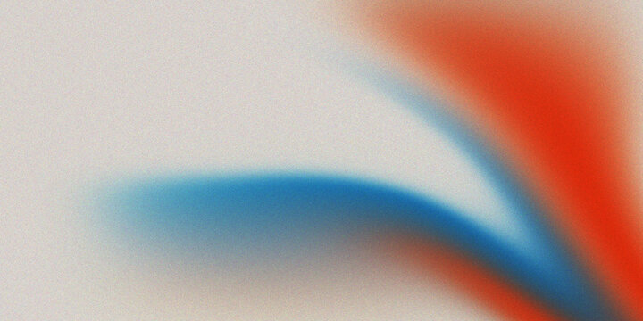 Vibrant abstract gradient background with blurred blue and red curves
