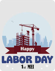 Obraz premium Happy Labor Day, May 1st - International Labor Day concept. Safety is a top priority for workers.