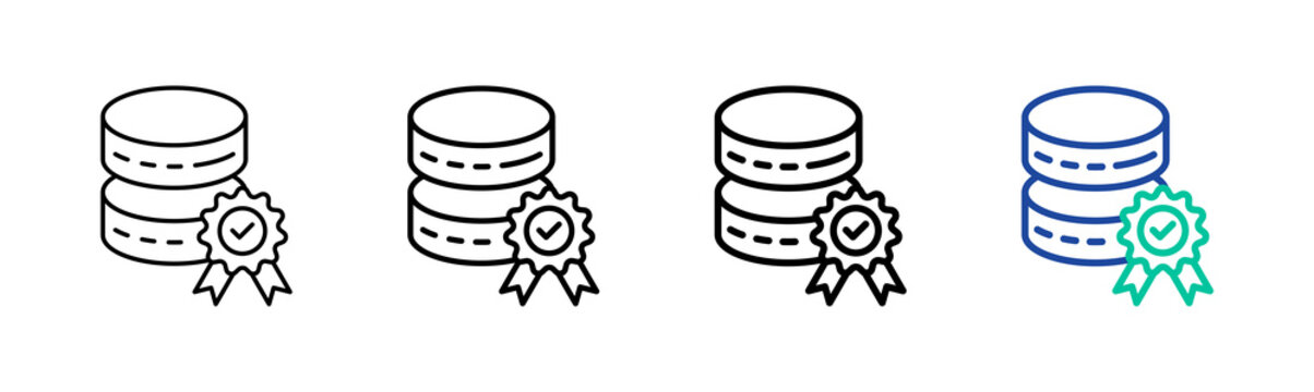 Data Quality Icon Collection Different Style Outline