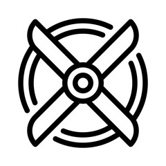 propeller line icon © Deione