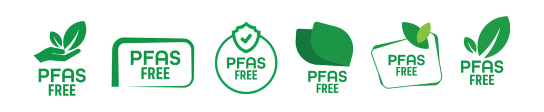 pfas free sign on white background