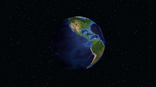 Earth Zoom Animation to Bissau Guinea-Bissau with Geographic Data Overlay