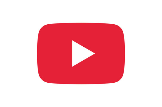 New slightly Updated YouTube icon 2026. Youtube red play button png
