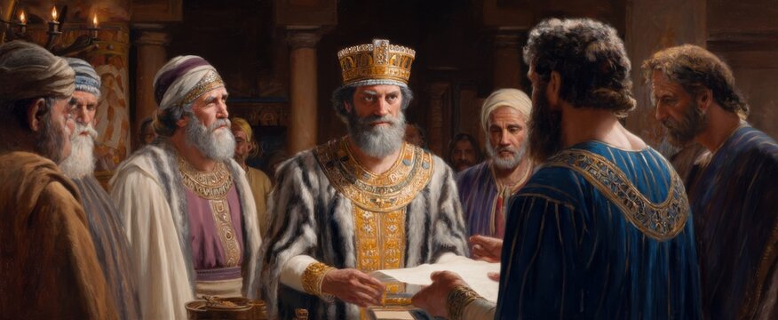 The holy consecration of Solomon by Nathan shines like a spiritual beacon of purpose.