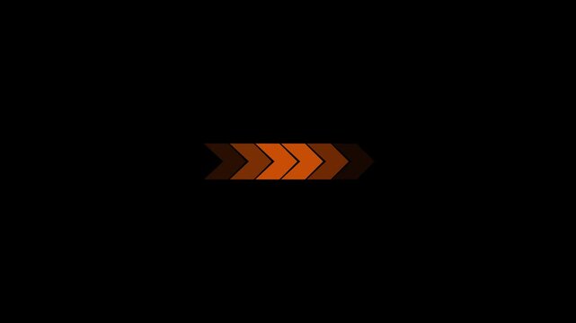 Abstract Chevron Arrows on Black Background for Speed and Growth