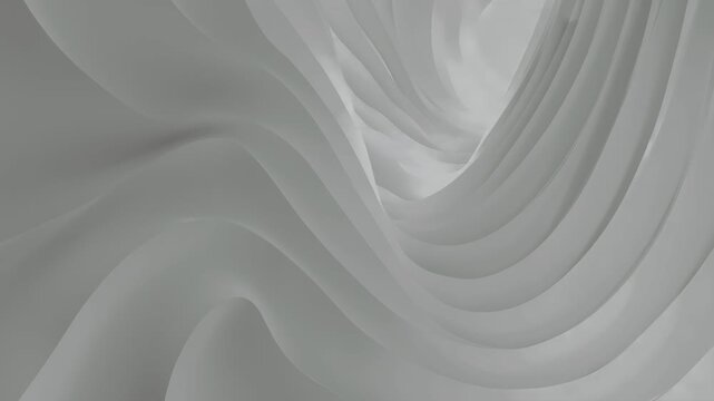 Abstract Curved Shapes in Soft White Tones for Modern Design