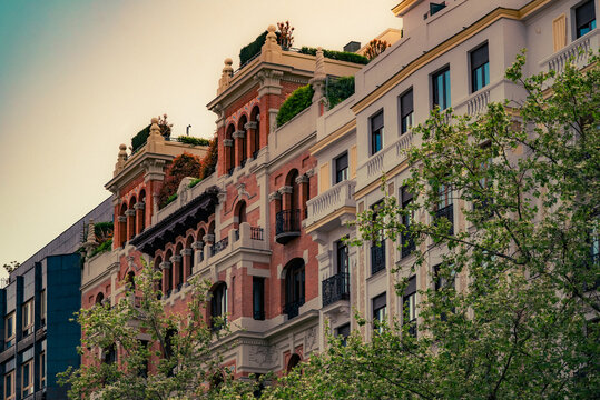 Fachadas y arquitectura de edificios de Madrid