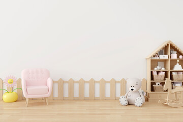 Cute teepee tent in a kids play room © Aryn Studio