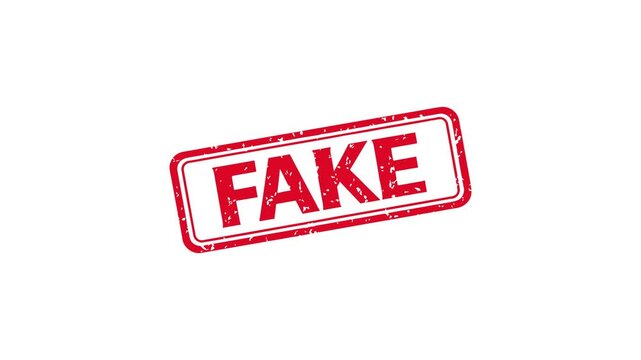 Fake stamp animation video false misleading warning
