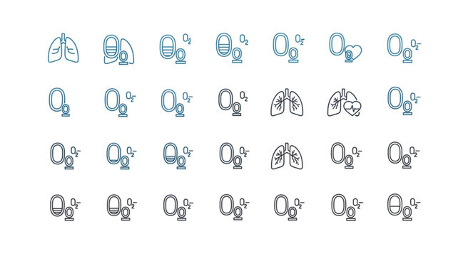 Oxygen and Lungs - A Visual Representation of Respiration and Health.