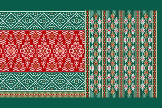 raditional Gujarati Saree Print Collection with Intricate Border and Pallu