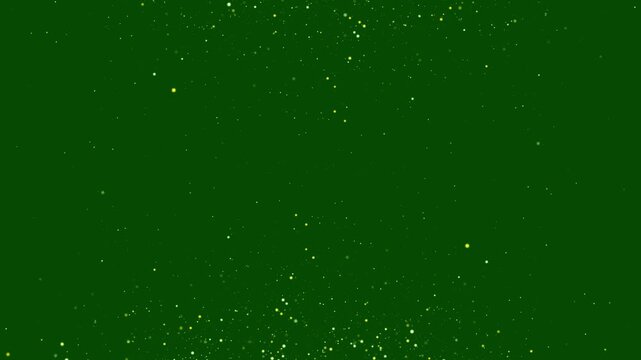 Abstract golden glitter explosion, slow motion bokeh sun light flare golden dust glitter, shining stars lens flare glitter background, light flare white dust glitter on green screen.