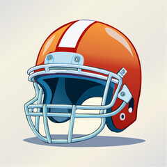 Fototapeta premium American Football Helmet Illustration