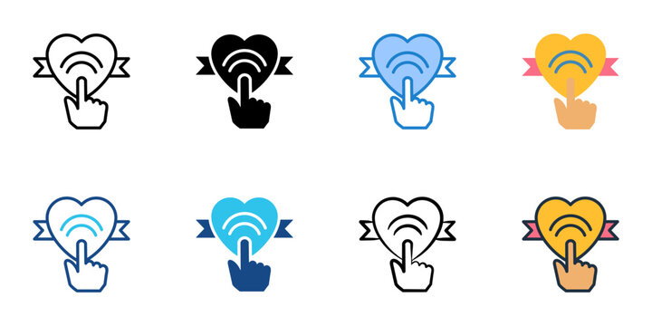 Brand touchpoints icons set multiple style collection. Editable stroke 
