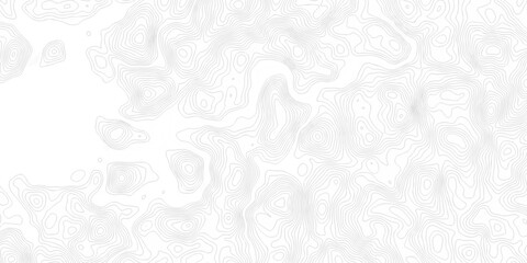 Black and white lines seamless Topographic map patterns, topography line map. Vintage outdoors style. The stylized height of the topographic map contour in lines and contours isolated on transparent. © armans