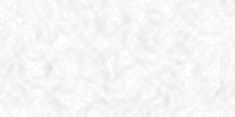 Black and white lines seamless Topographic map patterns, topography line map. Vintage outdoors style. The stylized height of the topographic map contour in lines and contours isolated on transparent. © armans