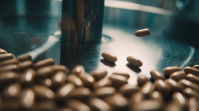 Pills manufacturing process in a laboratory machine production