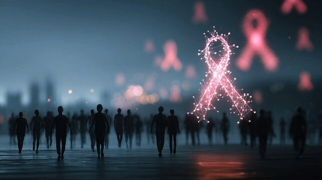 Early cancer screening biotechnology advancement concept demonstrating population level risk detection AI assisted imaging analysis preventive oncology strategies