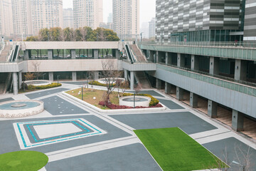 The city square was deserted. © daizuoxin
