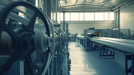Obraz premium Industrial manufacturing process in modern factory production line