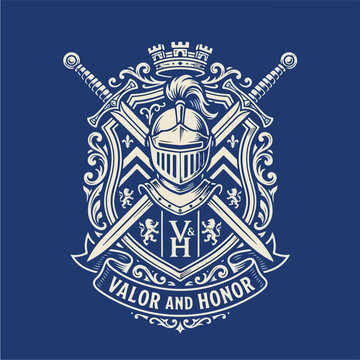 Valor and Honor Knight Crest.
