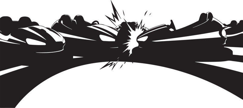 Black explosion crash vector, abstract dynamic burst, motion graphics element, dramatic design