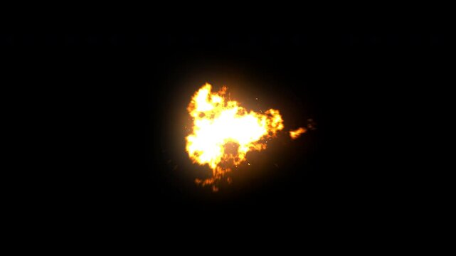 Continuous Muzzle Flash Burst Animation for Game Development VFX