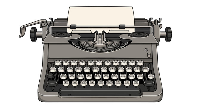 Vintage Typewriter Machine Writing Device.